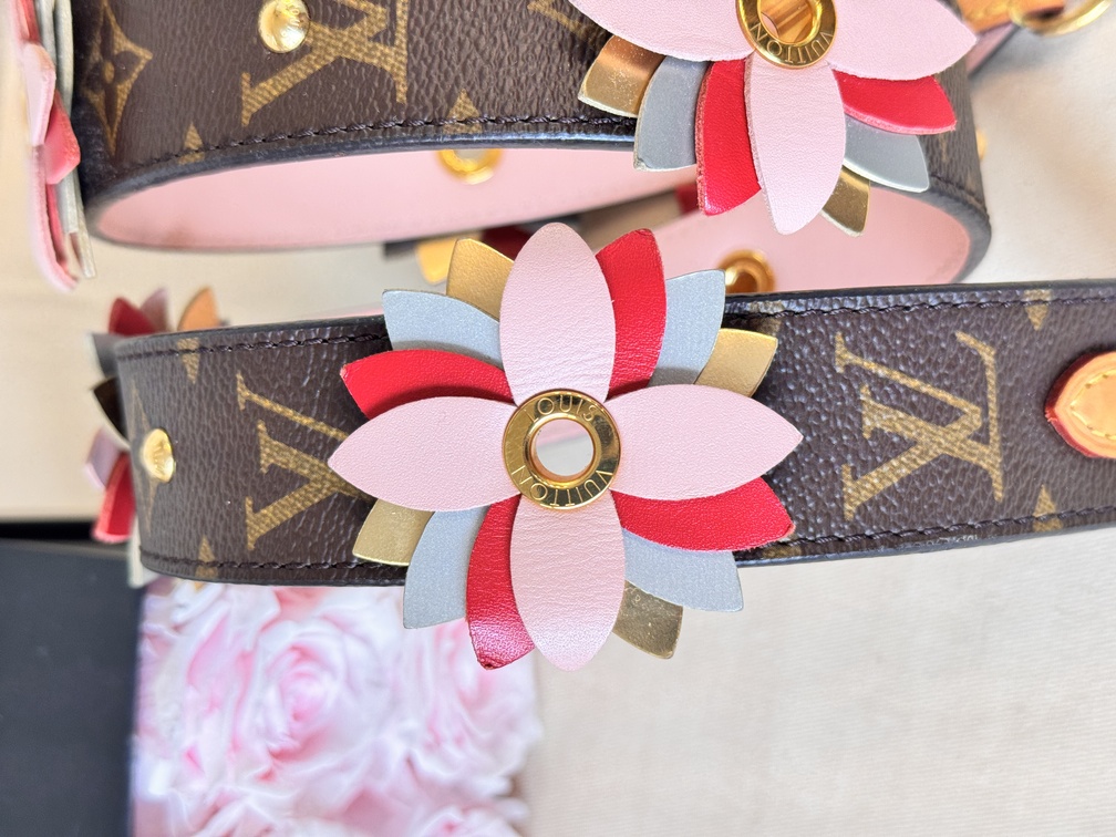 Bandouliere Schultergurt Monogram Flowers