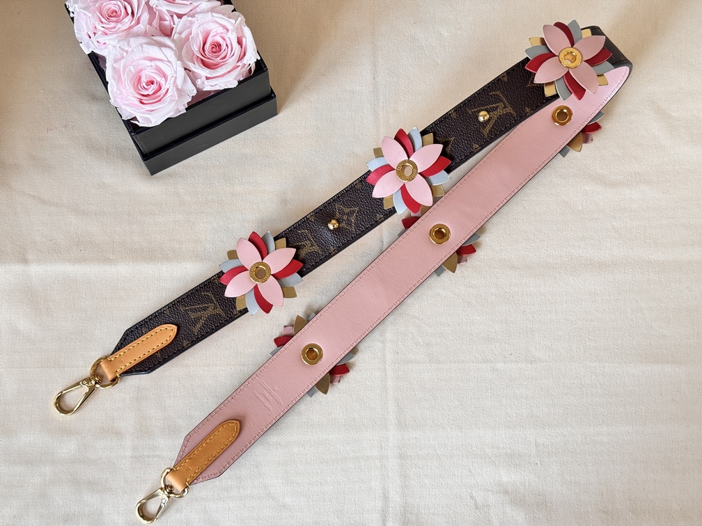 Bandouliere Schultergurt Monogram Flowers