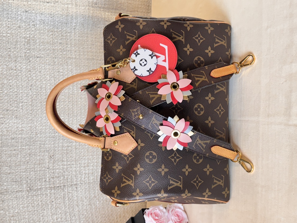 Bandouliere Schultergurt Monogram Flowers