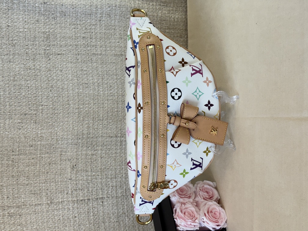 High Rise Bumbag Multicolor weiss