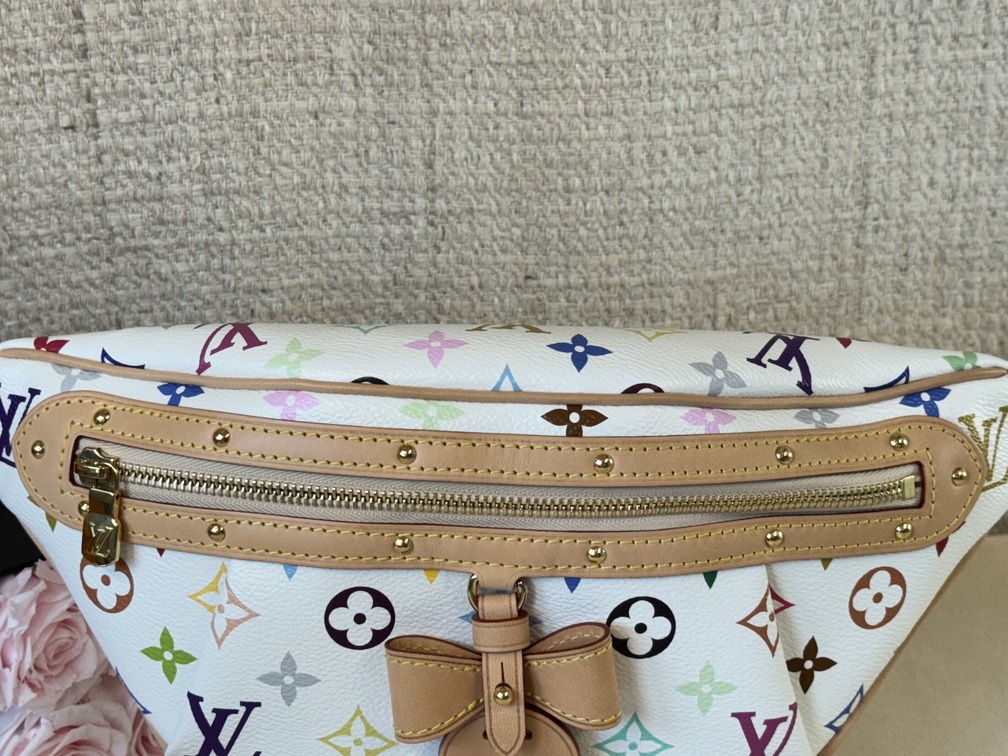 High Rise Bumbag Multicolor weiss