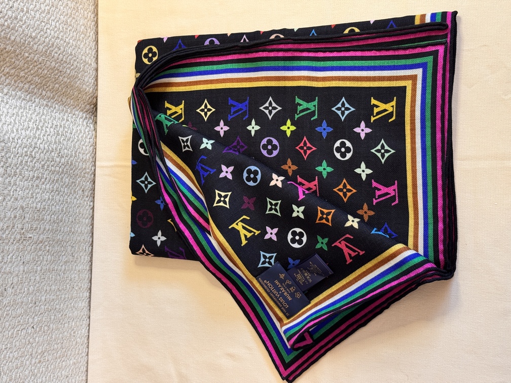 Tuch Multicolor schwarz