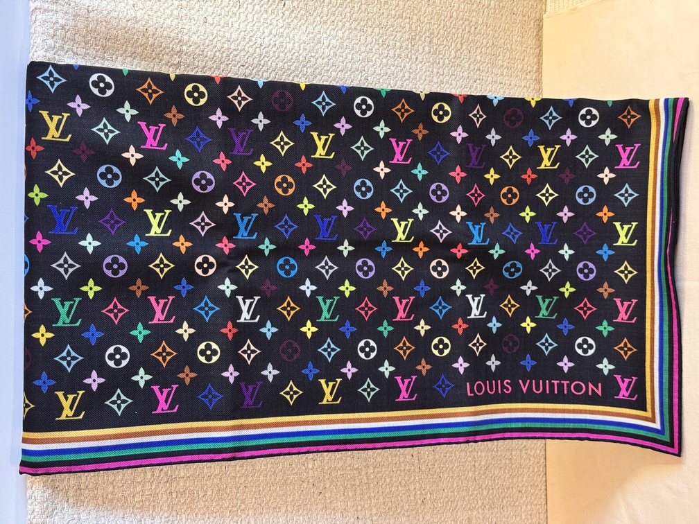 Tuch Multicolor schwarz