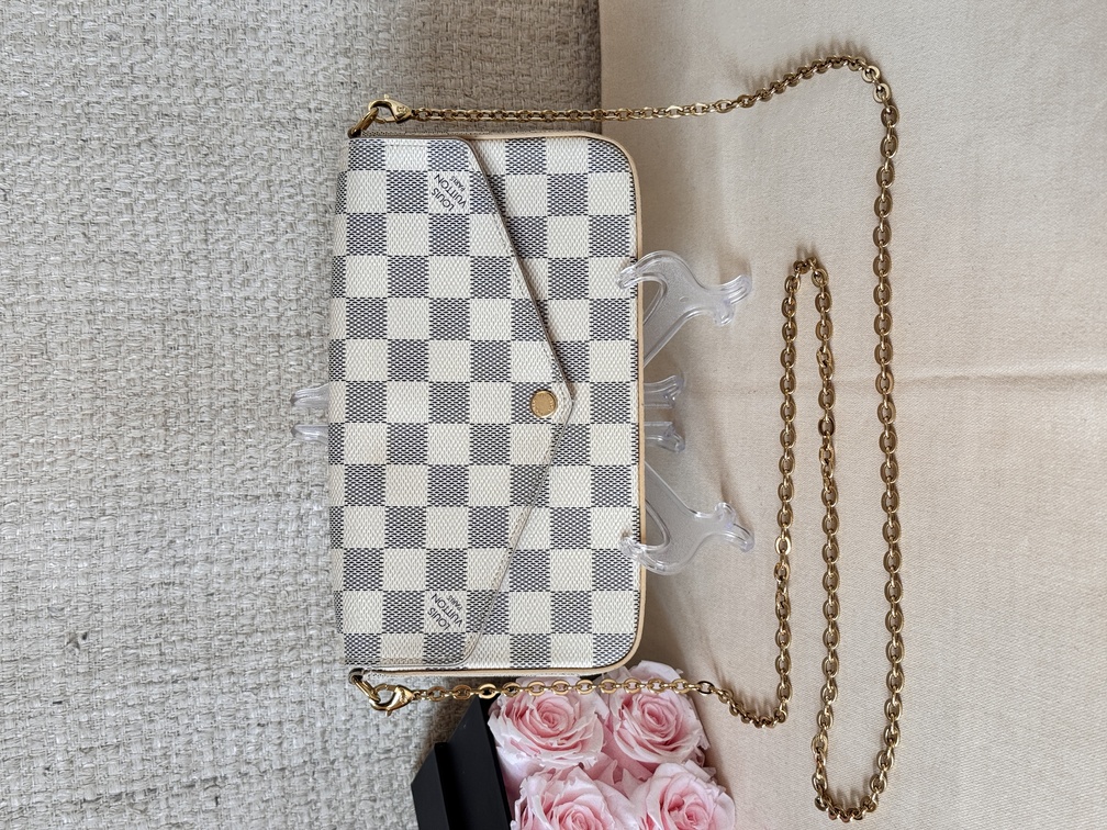 Pochette Felicie Damier Azur