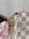Pochette Felicie Damier Azur