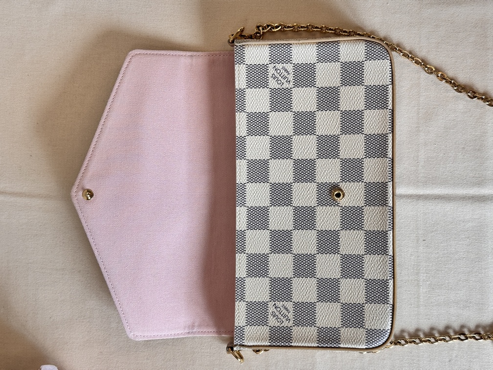 Pochette Felicie Damier Azur