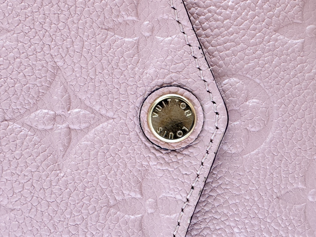 Felicie Pochette Empreinte Rose Poudre
