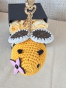 Taschenschmuck Biene gehäkelt