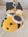 Taschenschmuck Biene gehäkelt
