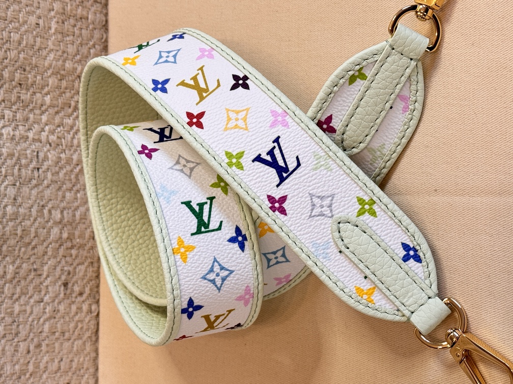 Bandouliere Gurt Multicolor weiss / mint