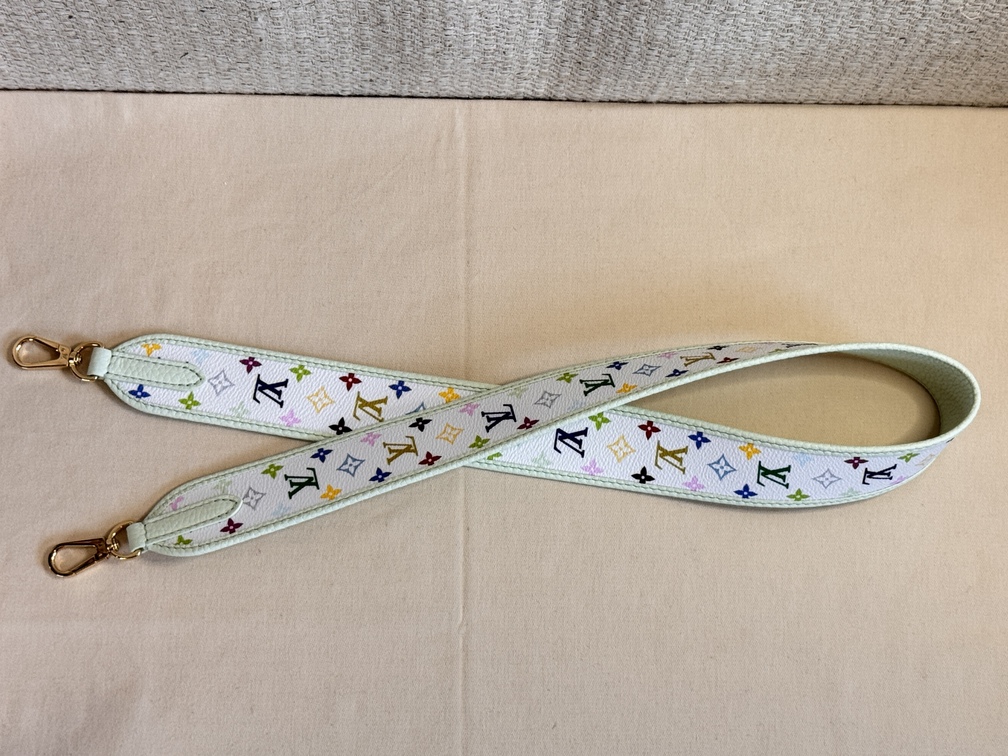 Bandouliere Gurt Multicolor weiss / mint