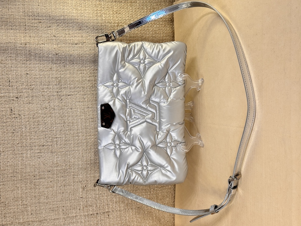 Pochette PILLOW groß silber