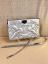 Pochette PILLOW groß silber
