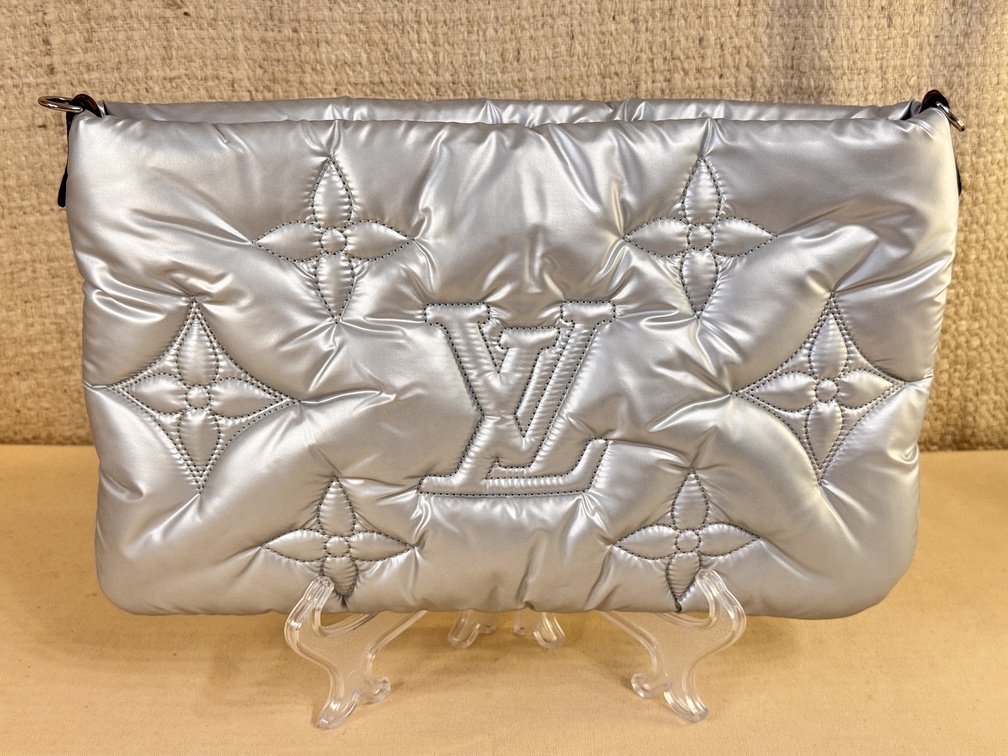Pochette PILLOW groß silber