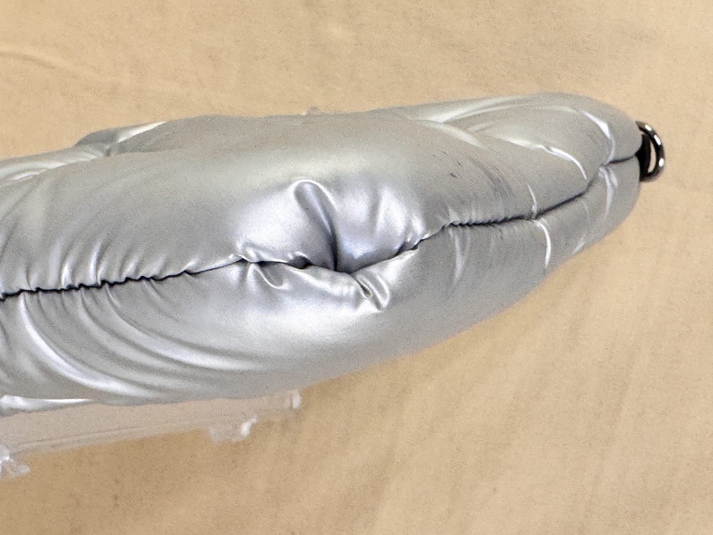 Pochette PILLOW groß silber