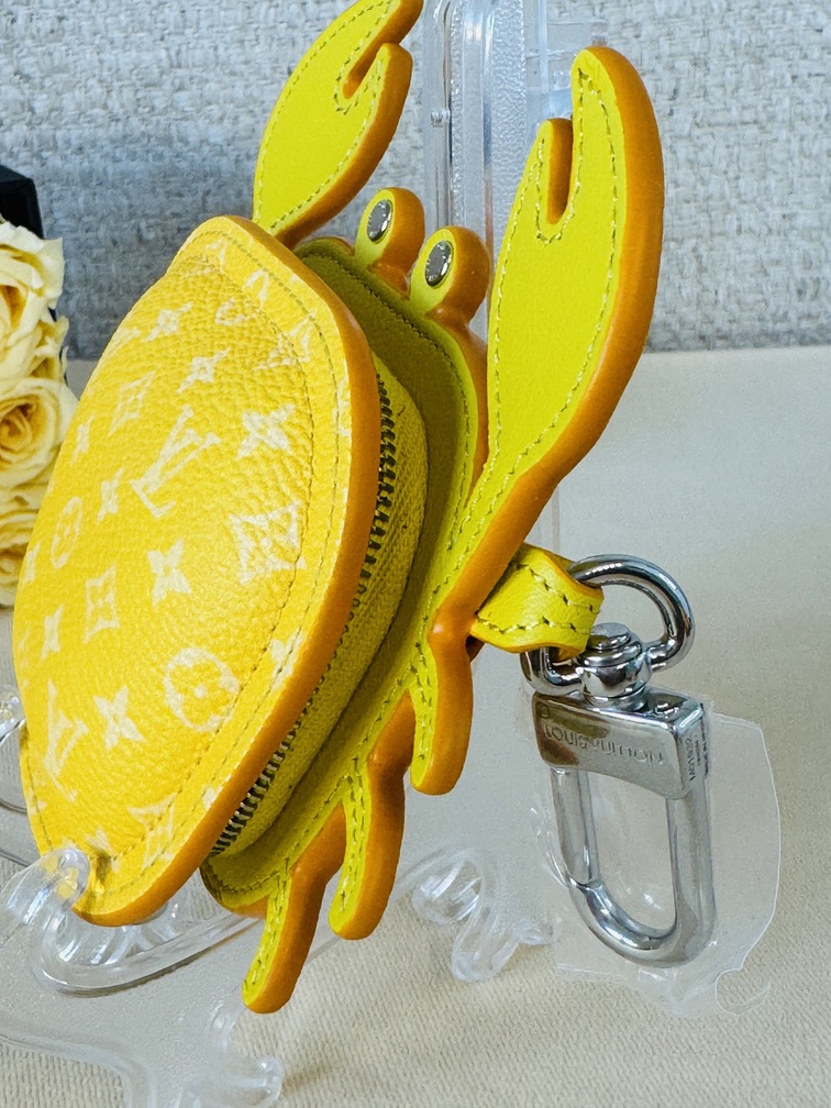 Taschenschmuck bagcharm Krabbe gelb