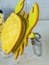Taschenschmuck bagcharm Krabbe gelb