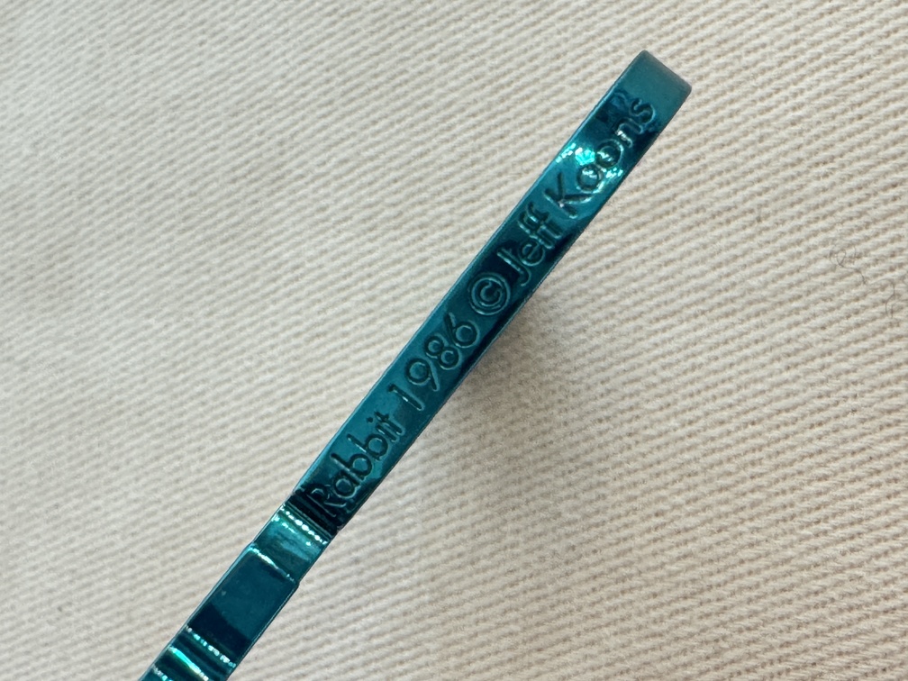 Bagcharm Rabbit by Jeff Koons