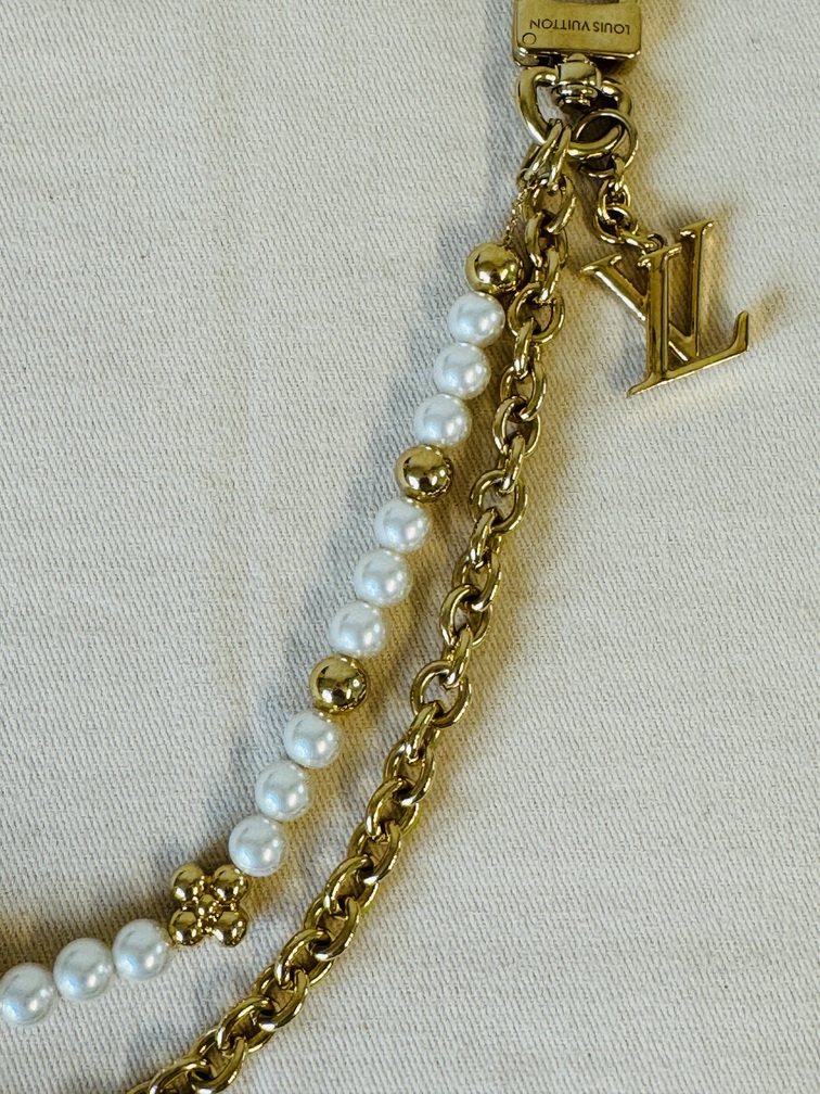 Taschenschmuck Taschenkette Pearls