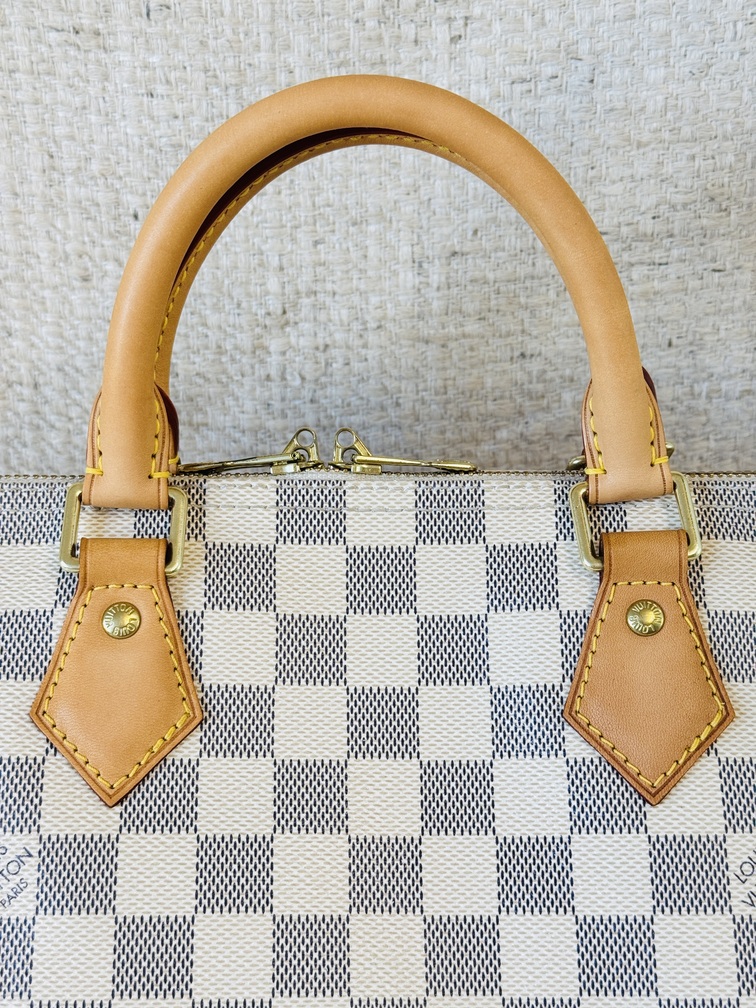 Speedy 30 Bandouliere Damier Azur