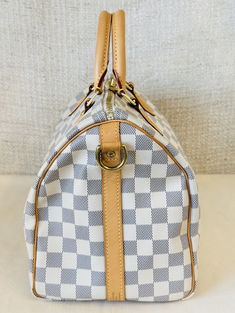 Speedy 30 Bandouliere Damier Azur