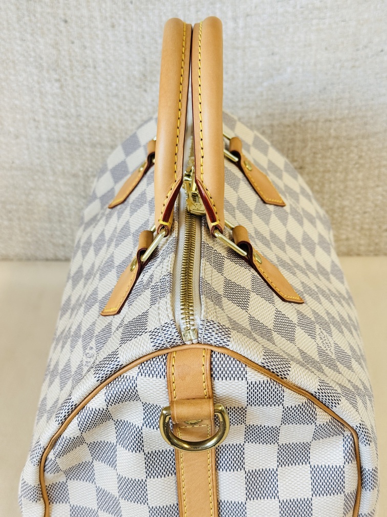 Speedy 30 Bandouliere Damier Azur