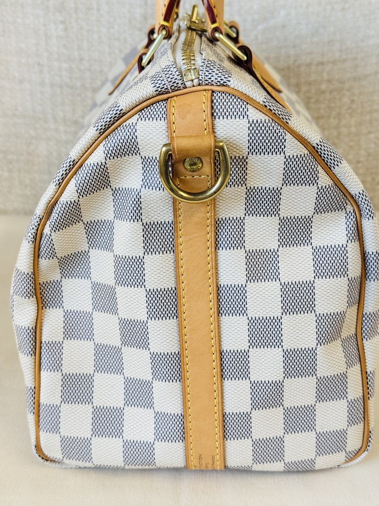 Speedy 30 Bandouliere Damier Azur