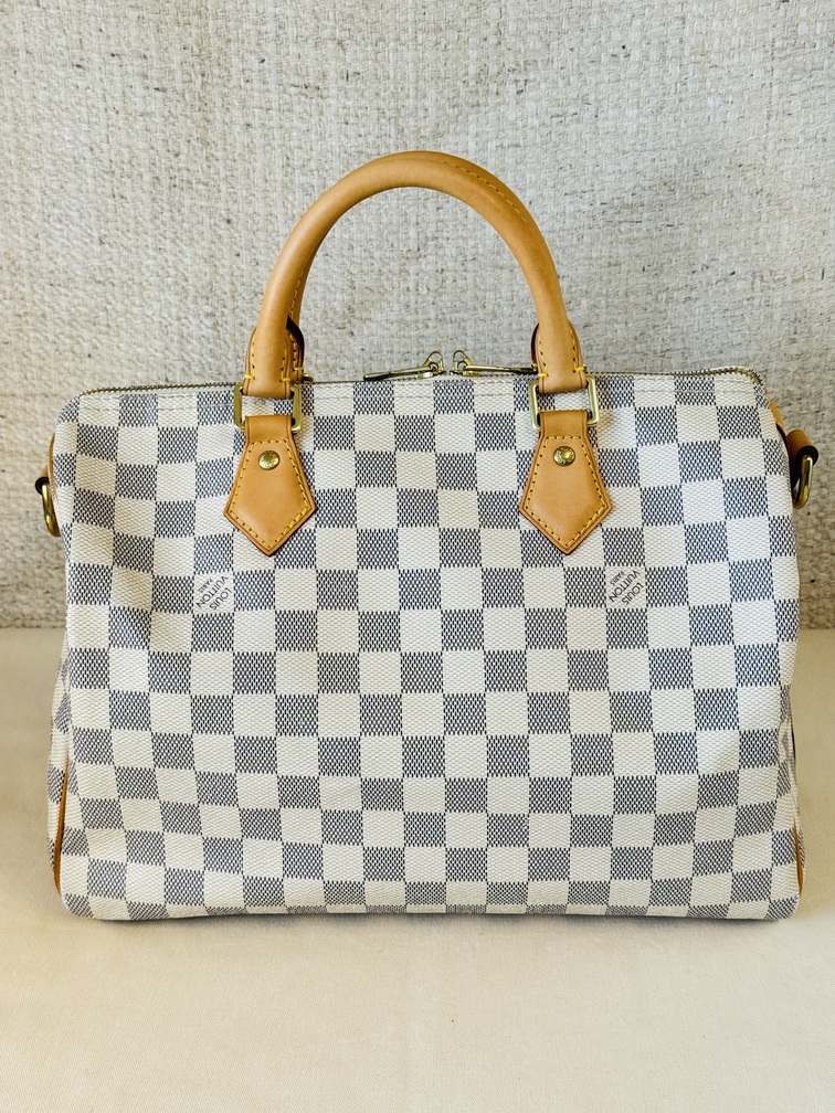 Speedy 30 Bandouliere Damier Azur
