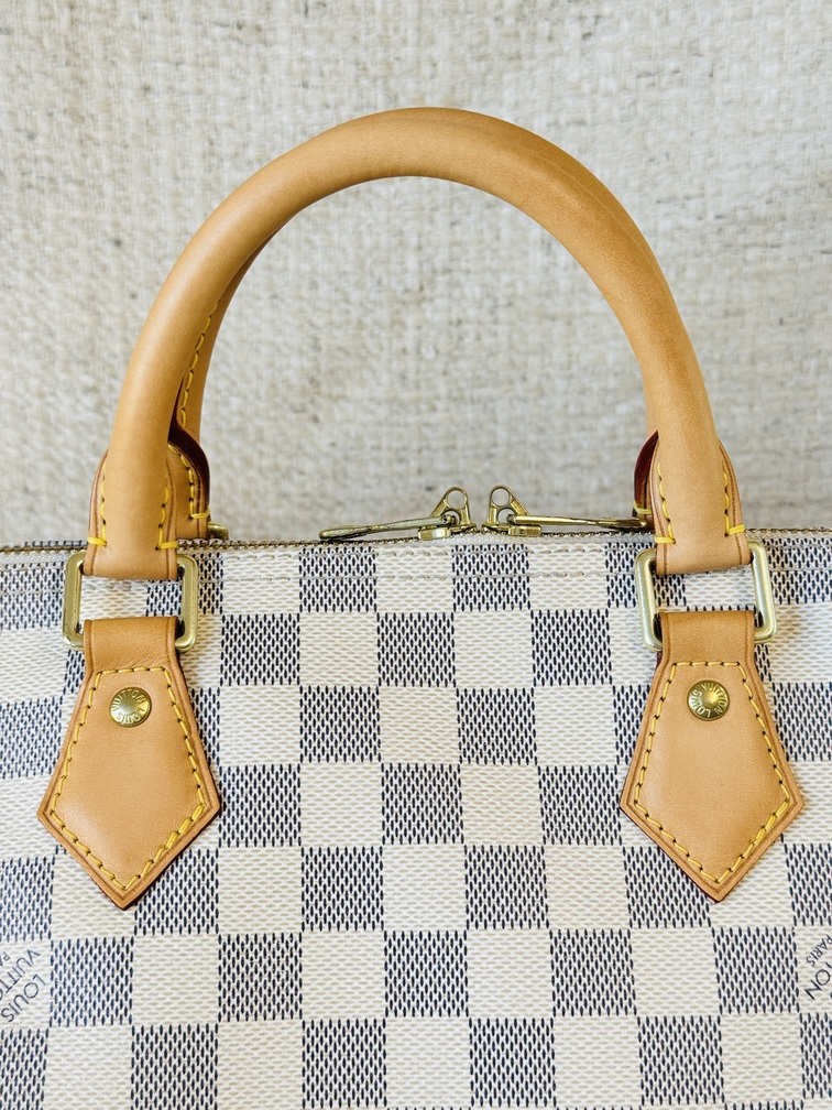 Speedy 30 Bandouliere Damier Azur