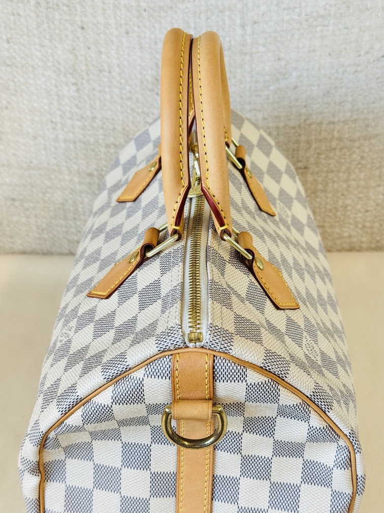 Speedy 30 Bandouliere Damier Azur