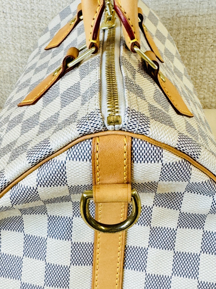 Speedy 30 Bandouliere Damier Azur