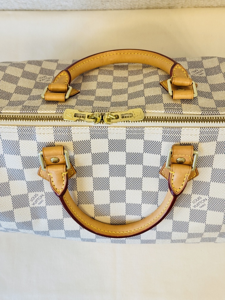 Speedy 30 Bandouliere Damier Azur