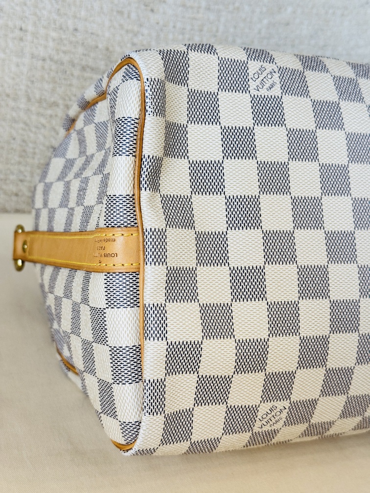 Speedy 30 Bandouliere Damier Azur