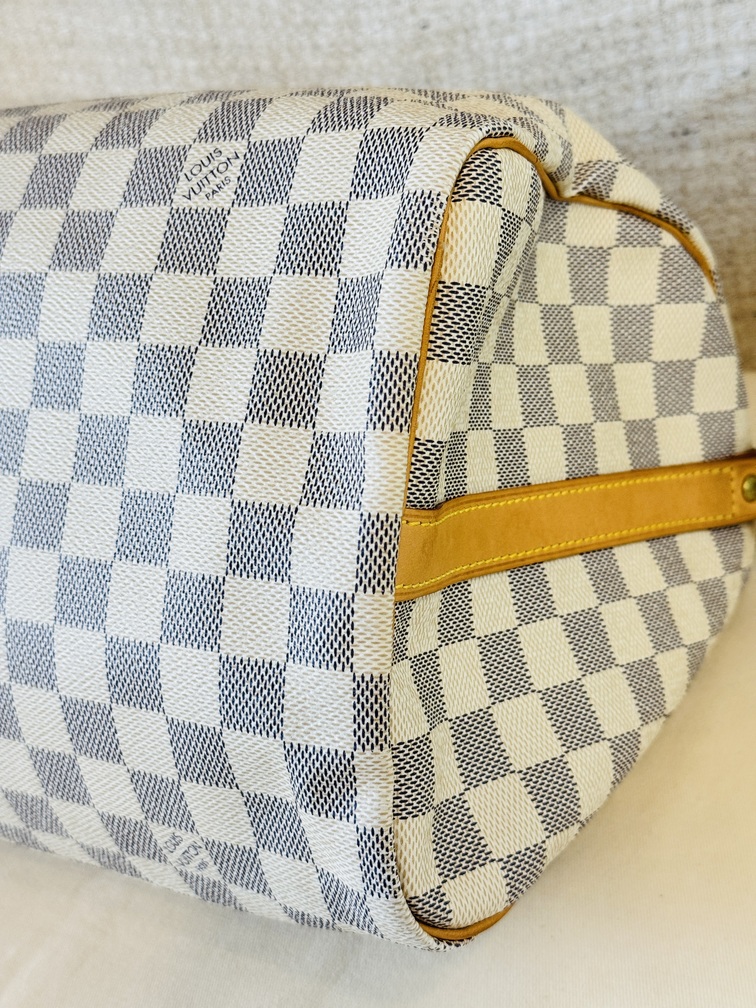 Speedy 30 Bandouliere Damier Azur