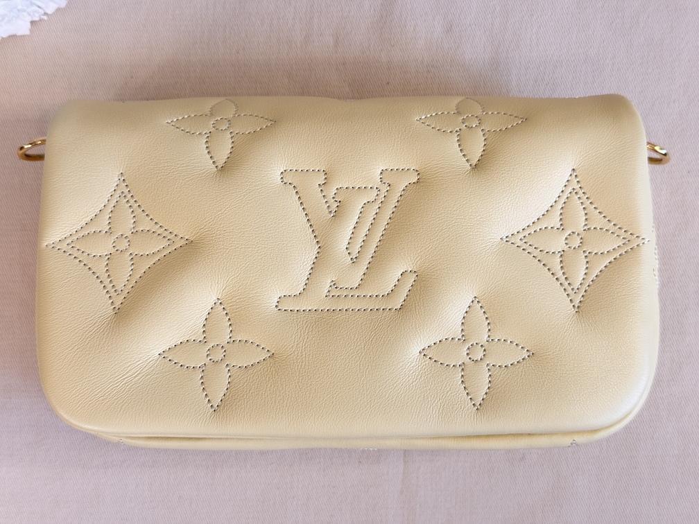Wallet on strap bubblegram buttergelb