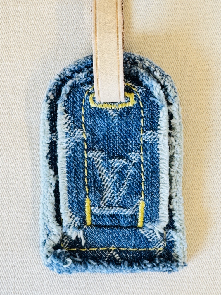 Adressanhänger Denim