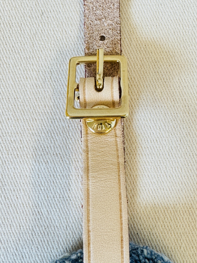 Adressanhänger Denim