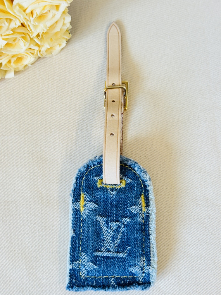 Adressanhänger Denim