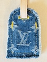 Adressanhänger Denim