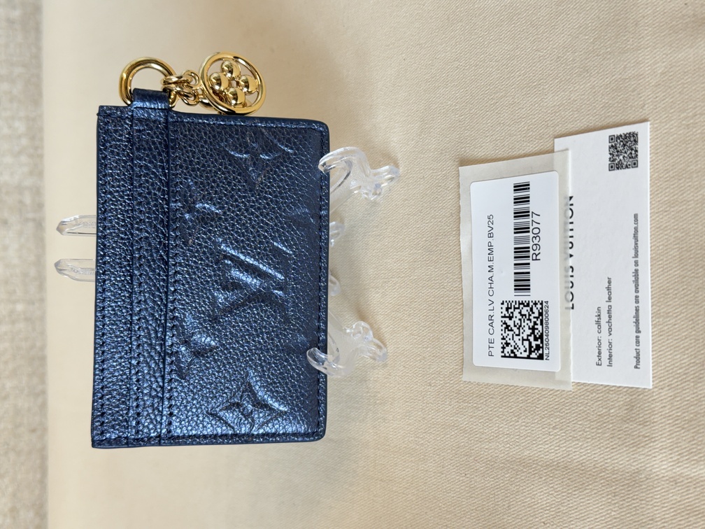 Kartenhalter Empreinte Metallic blue