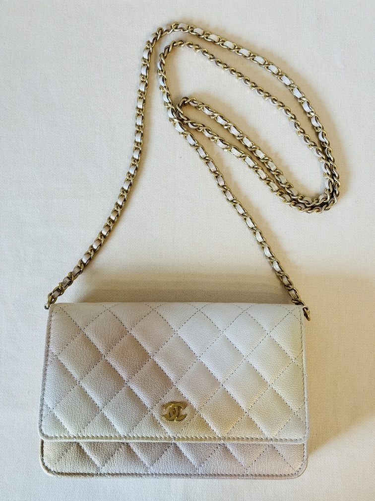 CHANEL Wallet on chain Ombre beige