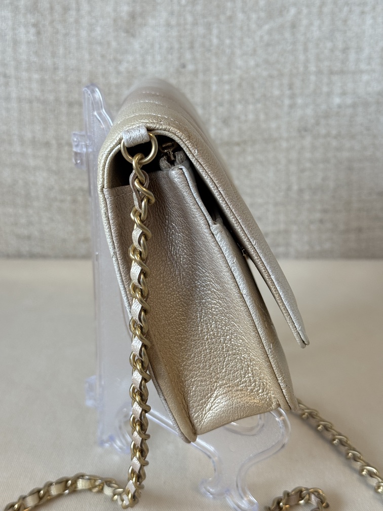 CHANEL Wallet on chain Ombre beige