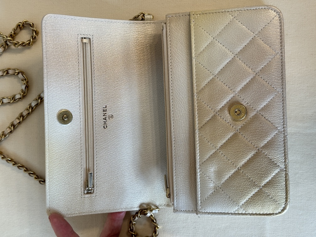 CHANEL Wallet on chain Ombre beige