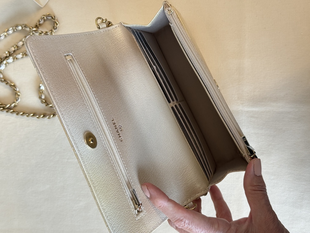 CHANEL Wallet on chain Ombre beige