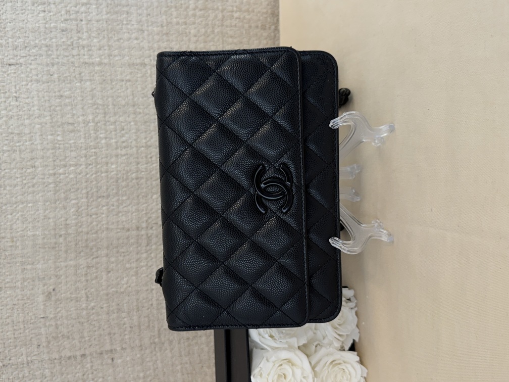 CHANEL Wallet on chain SO BLACK