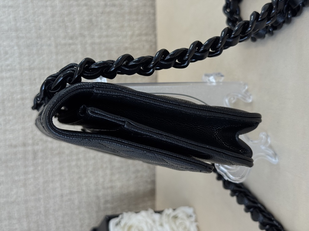 CHANEL Wallet on chain SO BLACK
