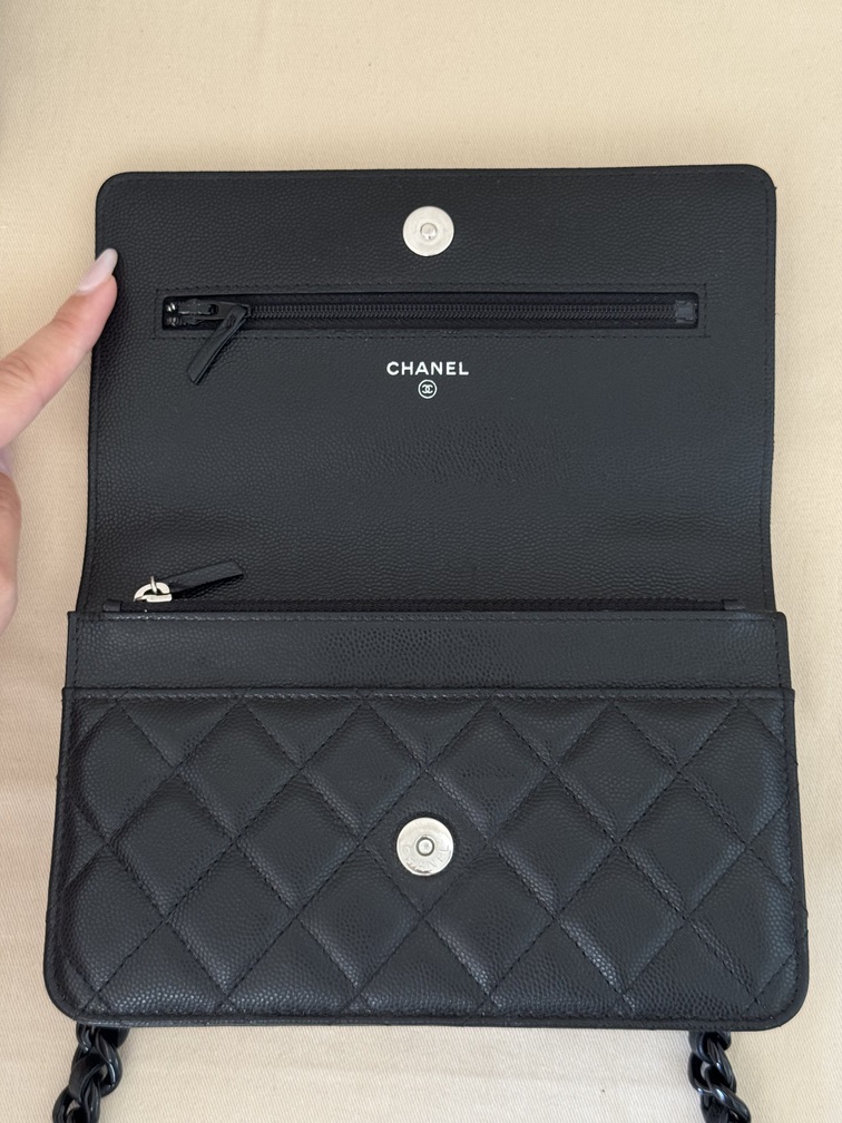 CHANEL Wallet on chain SO BLACK