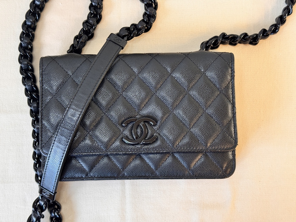 CHANEL Wallet on chain SO BLACK