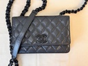 CHANEL Wallet on chain SO BLACK