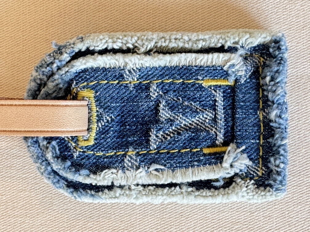 Adressanhänger Denim